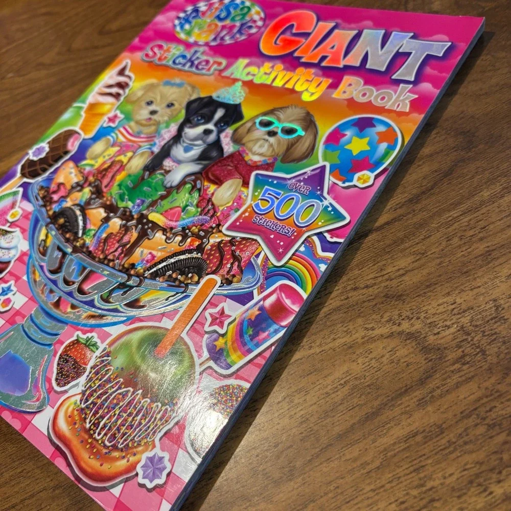 Lisa Frank Giant Sticker Activity Book 500+ Stickers‎ Bendon 2012 *see photos